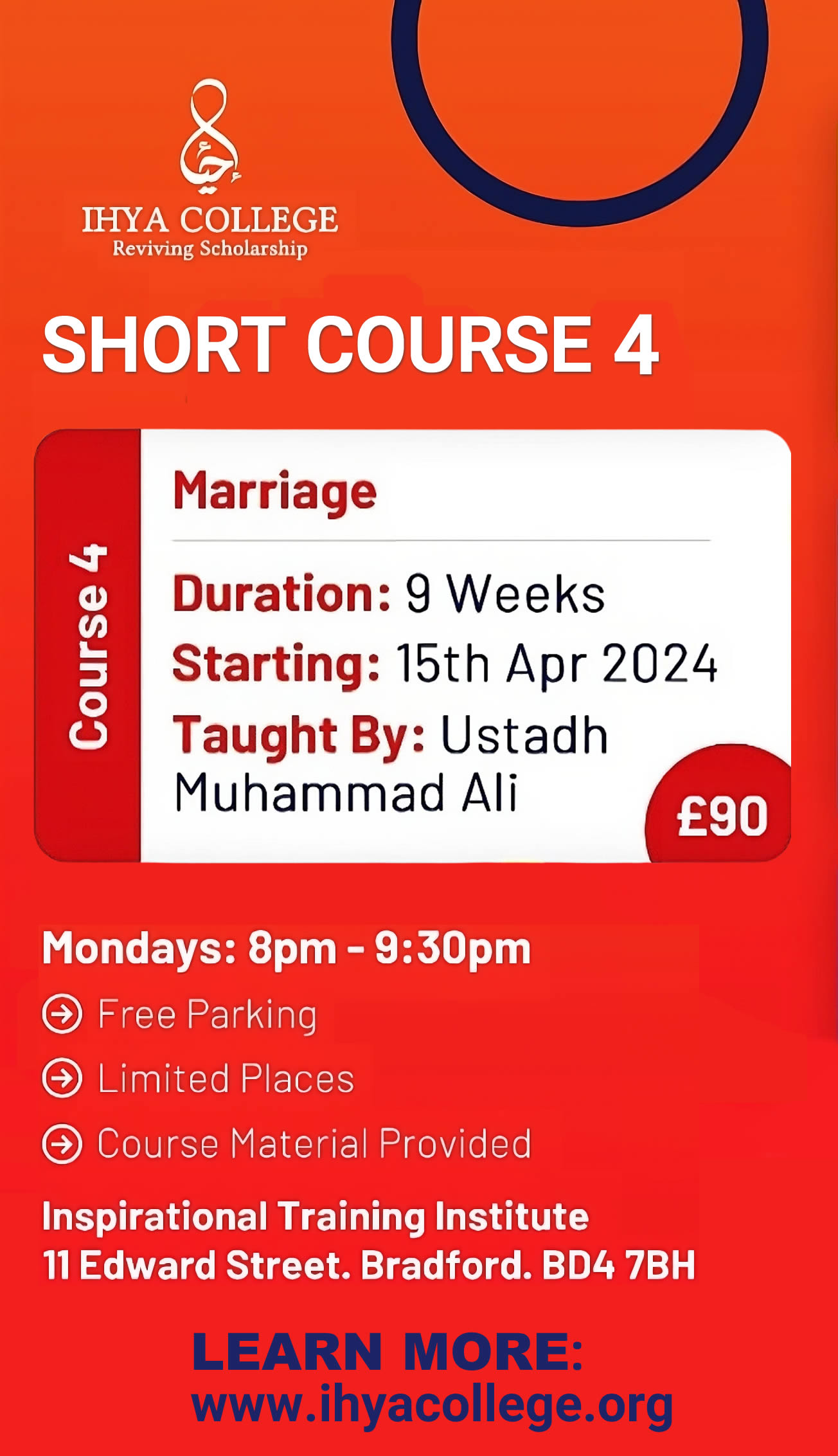 Marriage - Ihya College short course