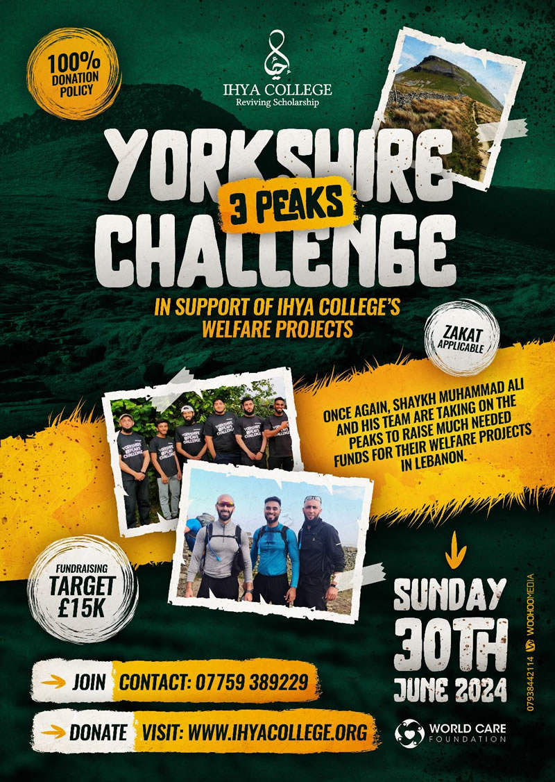 Yorkshire 3 Peaks Challenge with Ihya College: Fundraiser 2024